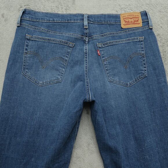 Levi's Jeans Women's Size 31 Blue Mid-Rise Boyfriend Denim 27" Inseam Distressed - Picture 16 of 16